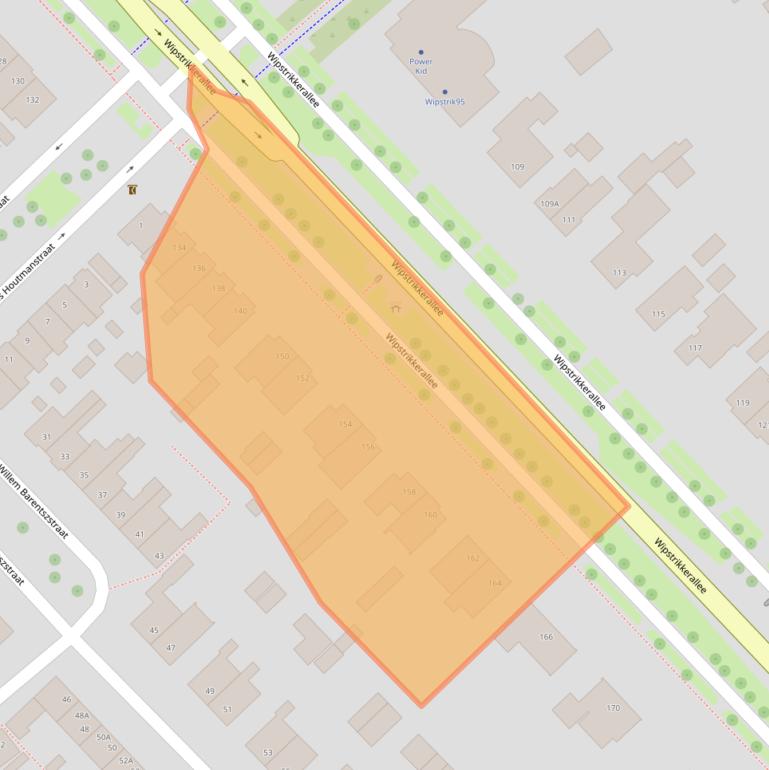 Kaart van postcodegebied 8023DN.