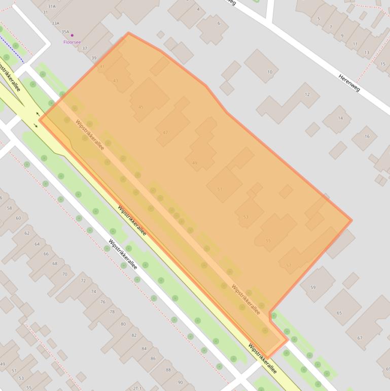 Kaart van postcodegebied 8023DT.
