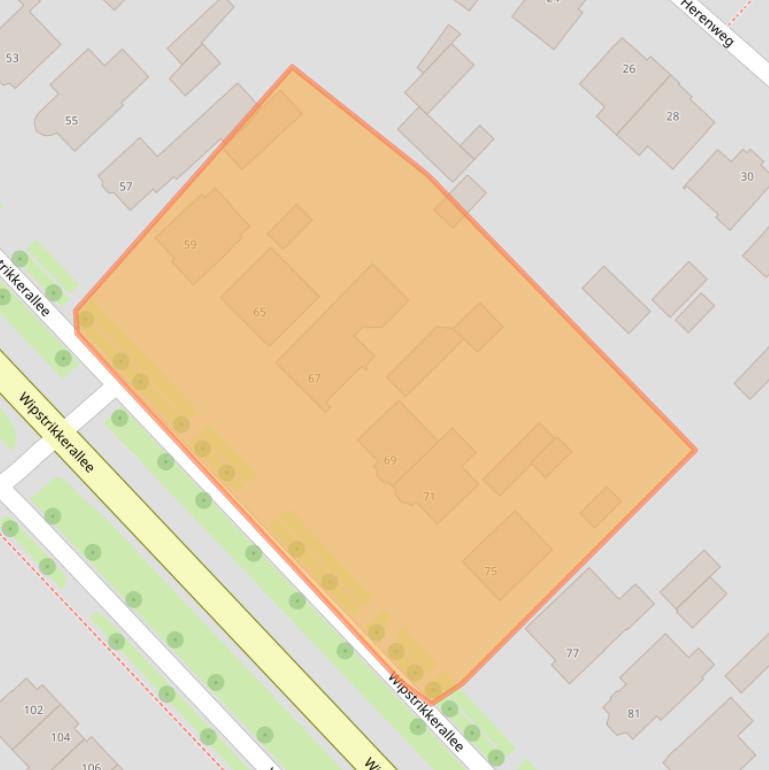 Kaart van postcodegebied 8023DV.