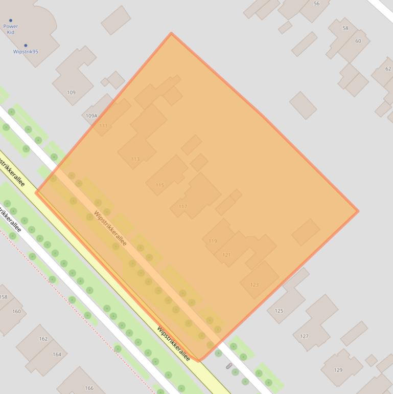 Kaart van postcodegebied 8023DX.