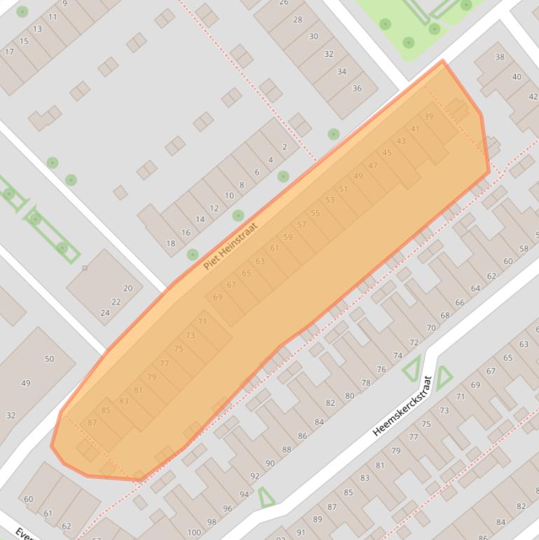 Kaart van postcodegebied 8023VD.