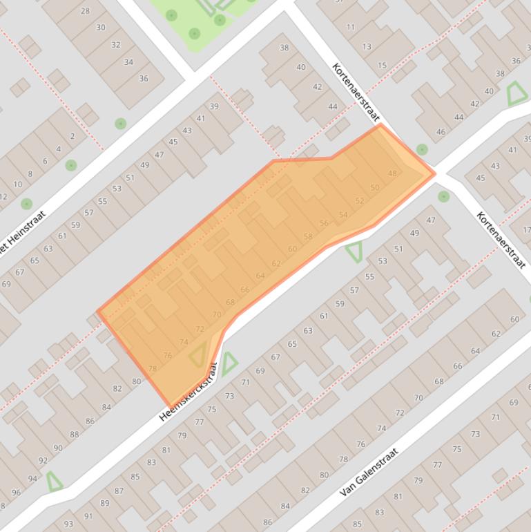 Kaart van postcodegebied 8023VL.