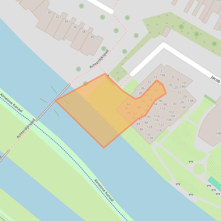 Kaart van postcodegebied 8023XR.