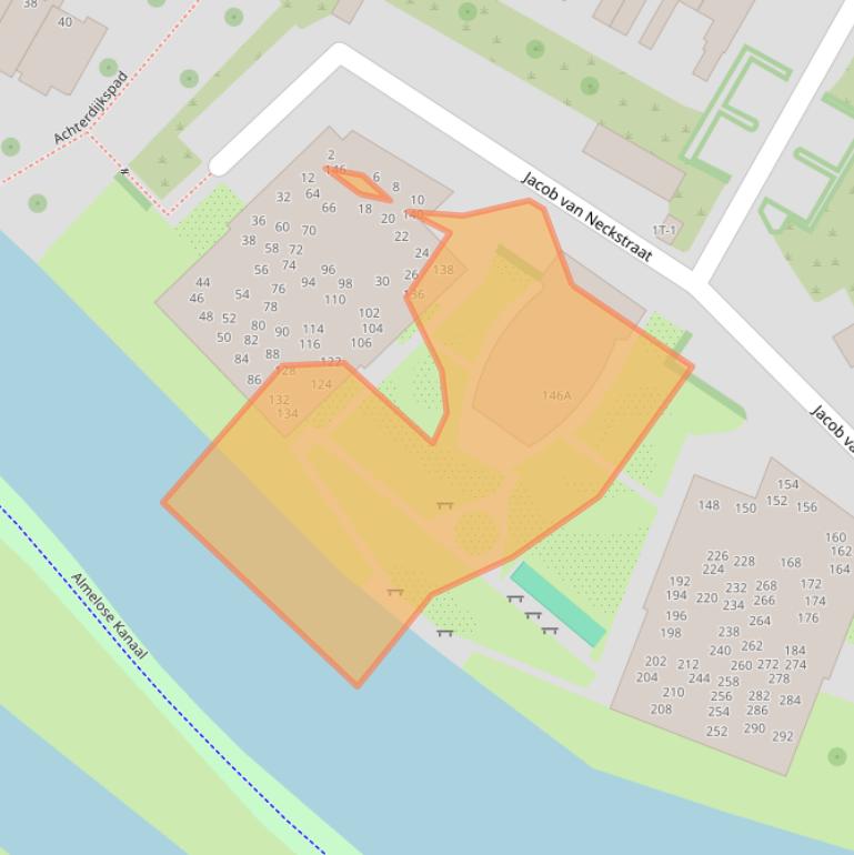 Kaart van postcodegebied 8023XT.