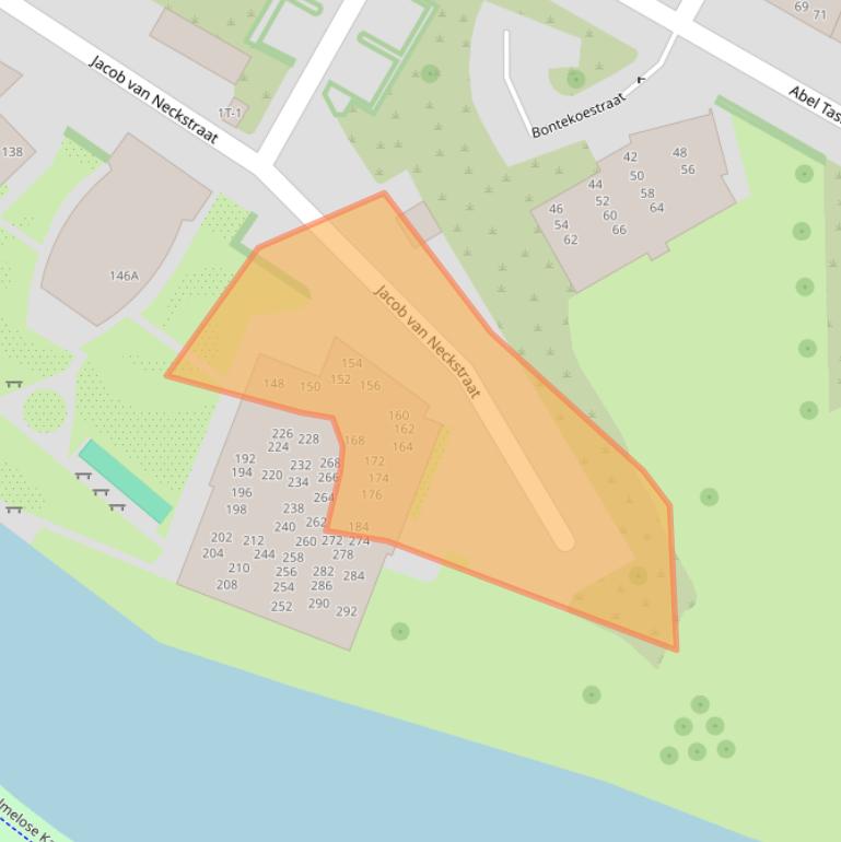 Kaart van postcodegebied 8023XV.