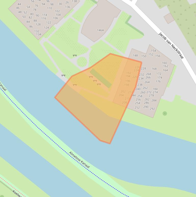 Kaart van postcodegebied 8023XW.