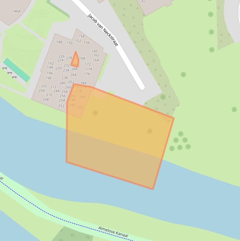 Kaart van postcodegebied 8023XZ.