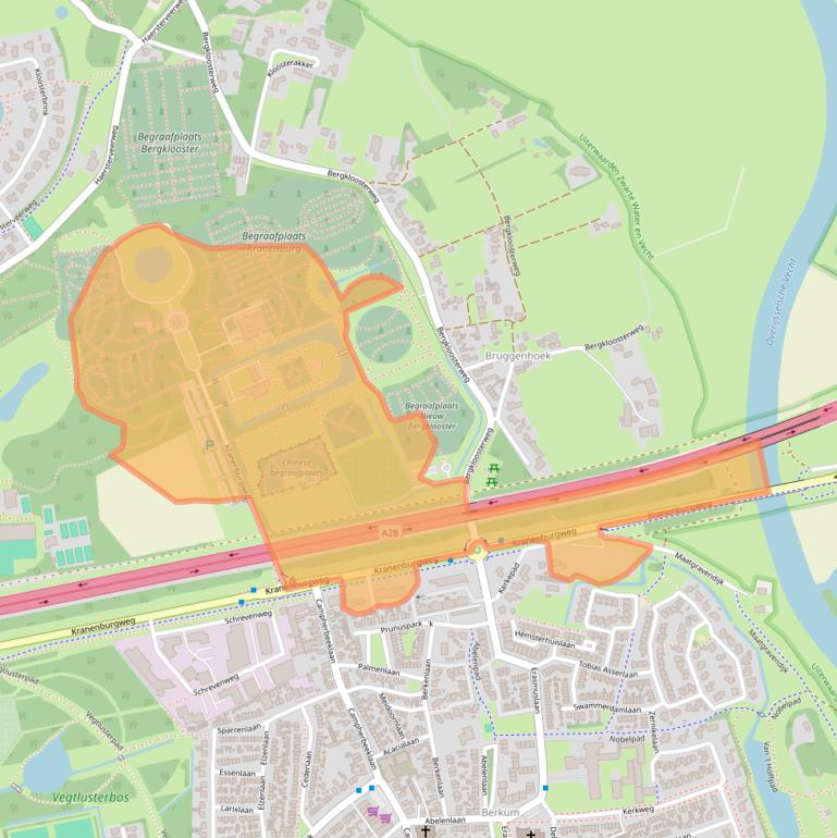 Kaart van postcodegebied 8024AC.