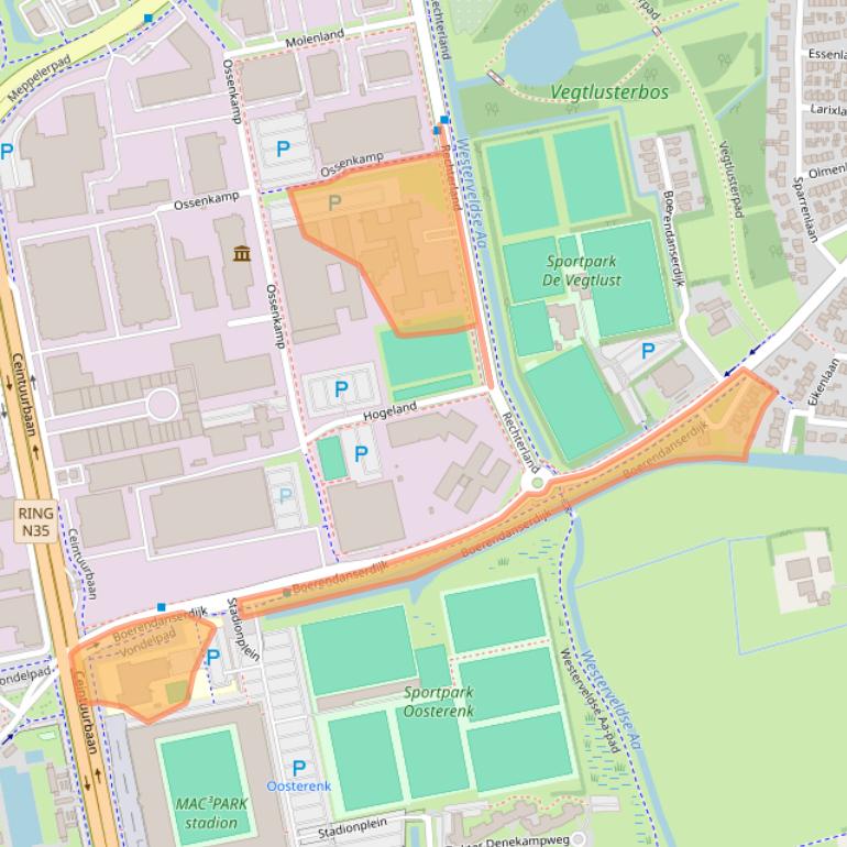 Kaart van postcodegebied 8024AH.