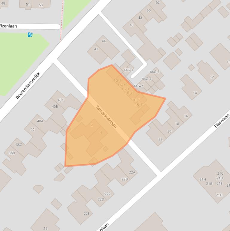 Kaart van postcodegebied 8024AK.