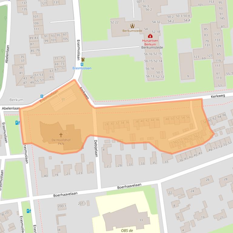 Kaart van postcodegebied 8024AN.