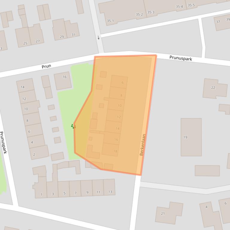 Kaart van postcodegebied 8024AS.