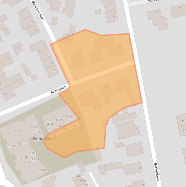 Kaart van postcodegebied 8024AV.