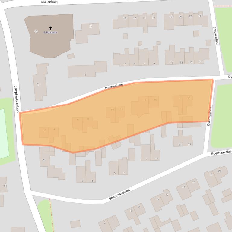 Kaart van postcodegebied 8024BD.