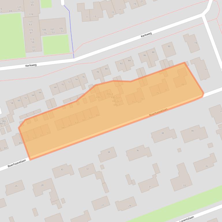 Kaart van postcodegebied 8024BH.