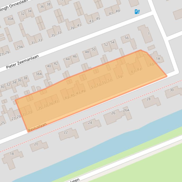 Kaart van postcodegebied 8024CD.