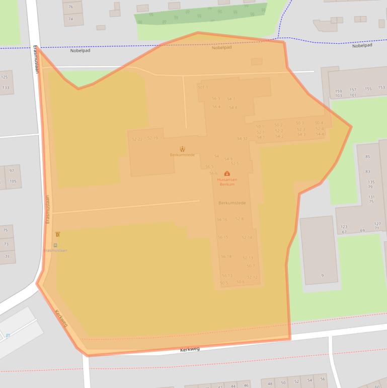 Kaart van postcodegebied 8024CS.