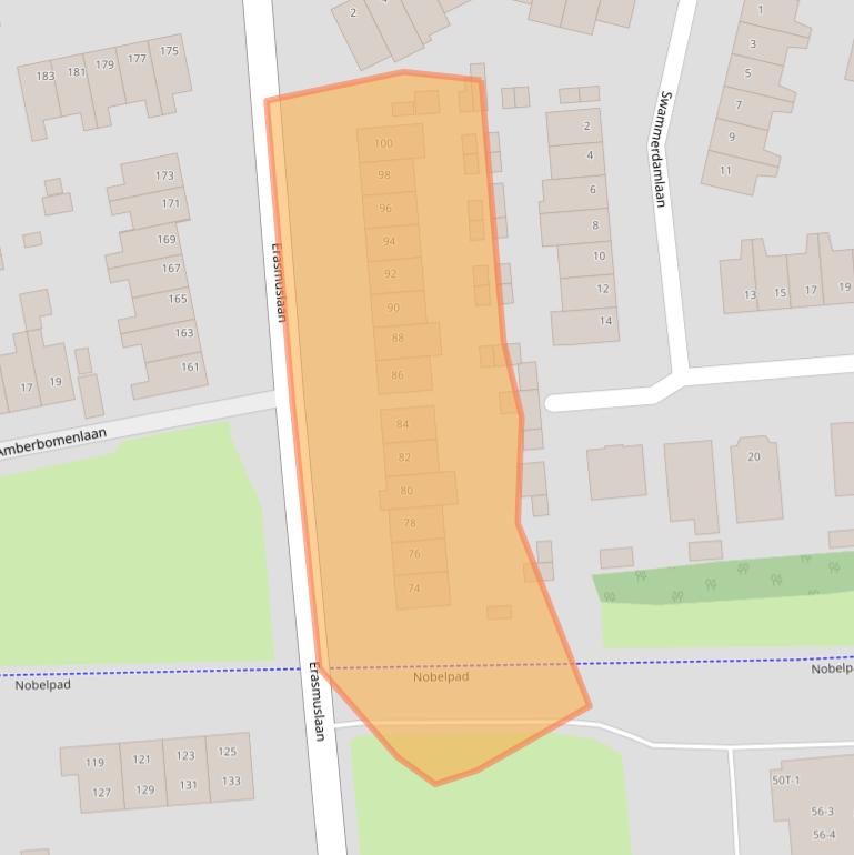 Kaart van postcodegebied 8024DC.