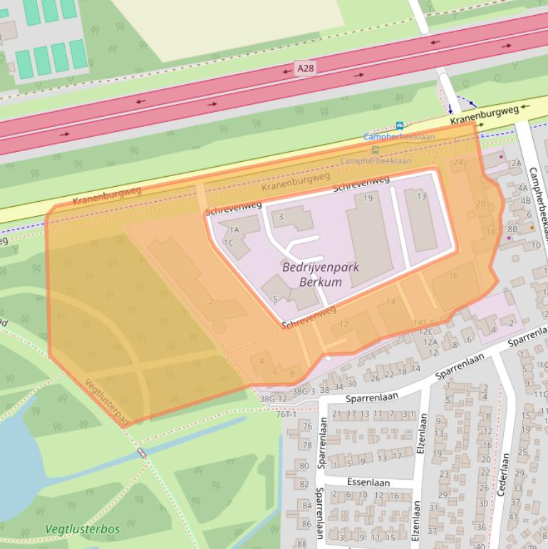 Kaart van postcodegebied 8024HA.