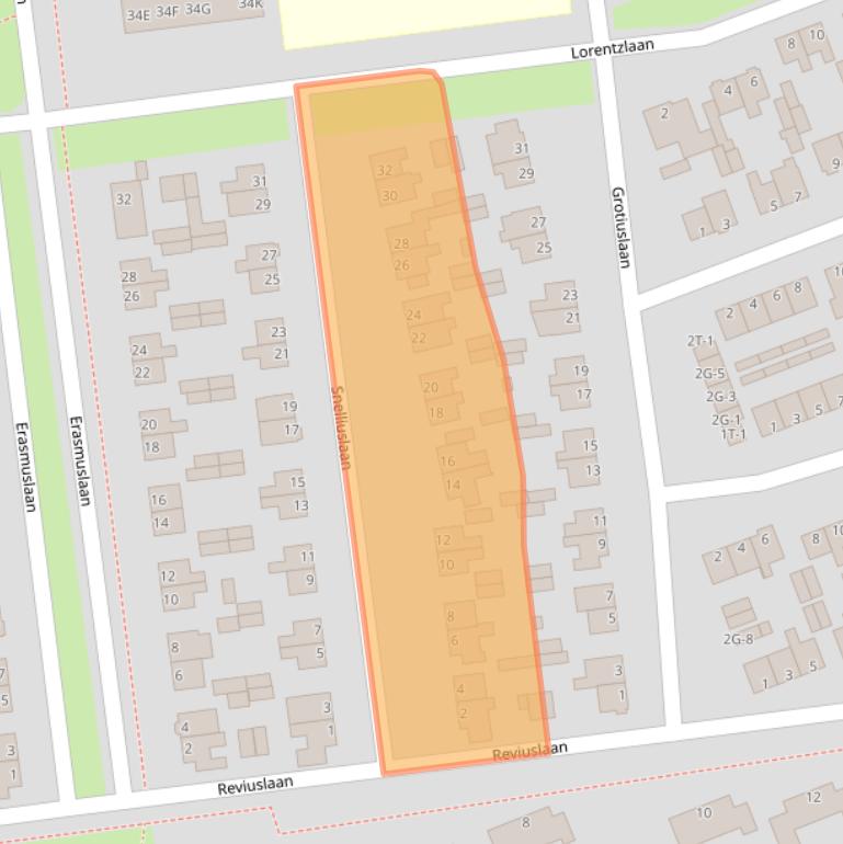 Kaart van postcodegebied 8024XE.