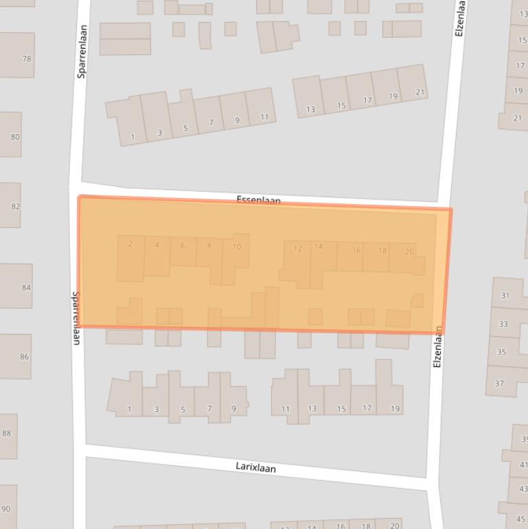 Kaart van postcodegebied 8024ZD.