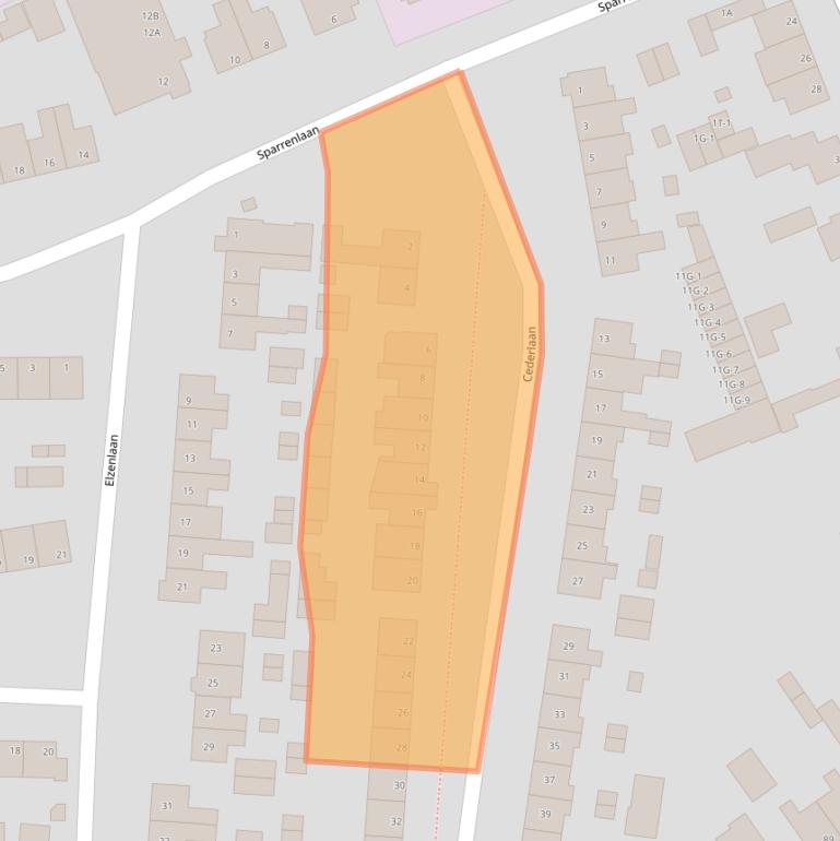 Kaart van postcodegebied 8024ZK.