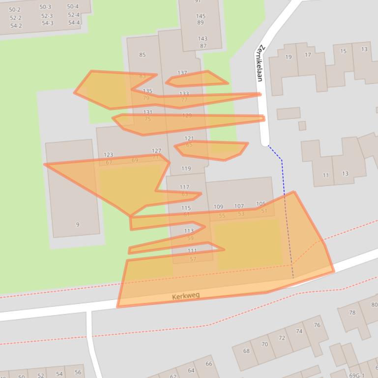 Kaart van postcodegebied 8024ZV.