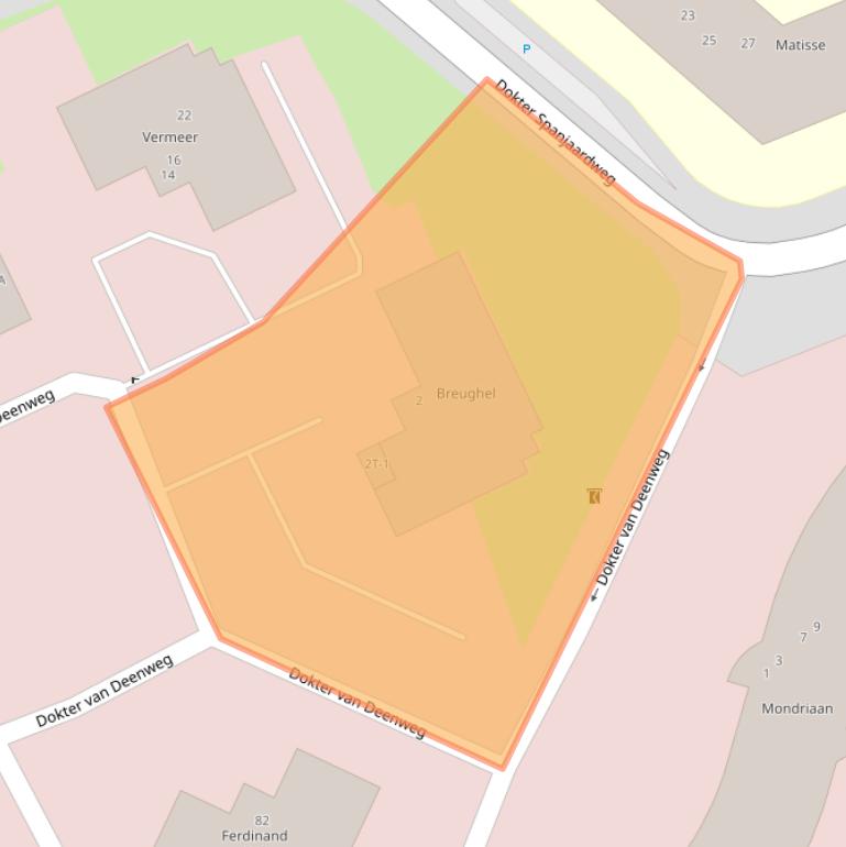 Kaart van postcodegebied 8025BG.