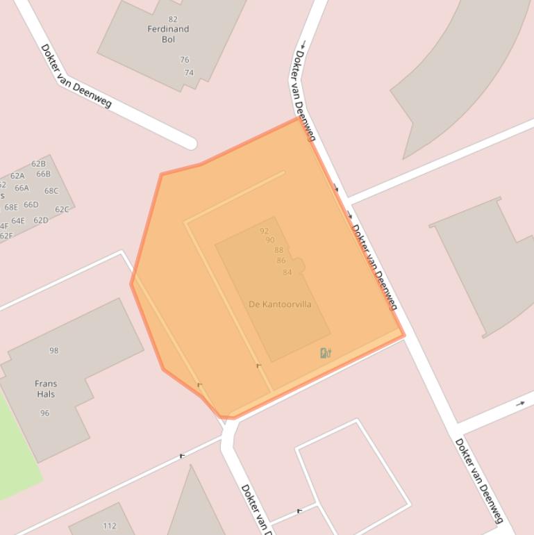 Kaart van postcodegebied 8025BL.