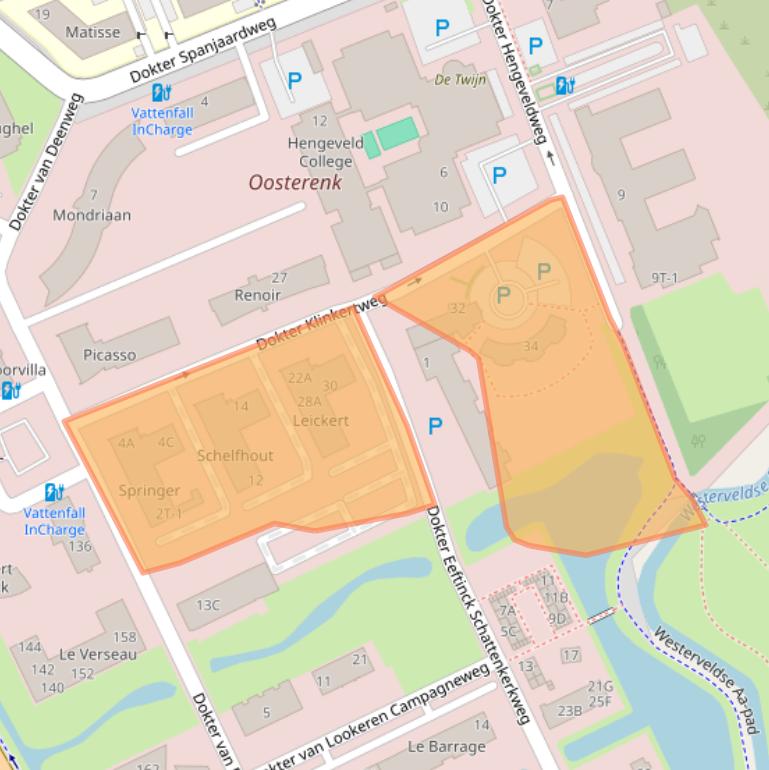 Kaart van postcodegebied 8025BS.