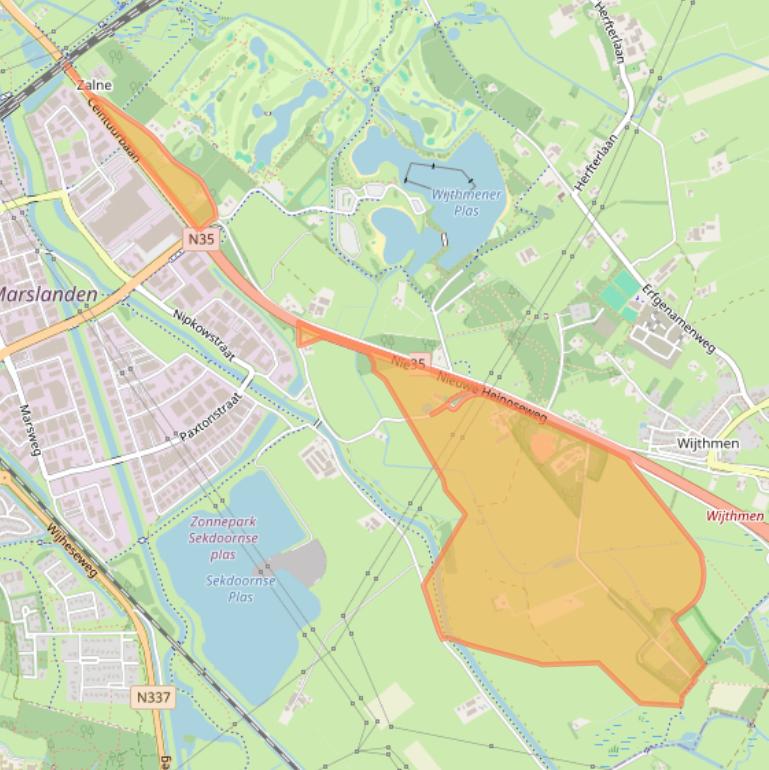 Kaart van postcodegebied 8026PC.