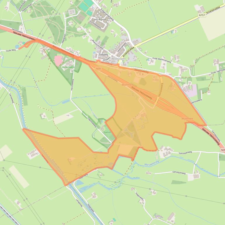 Kaart van postcodegebied 8026PD.