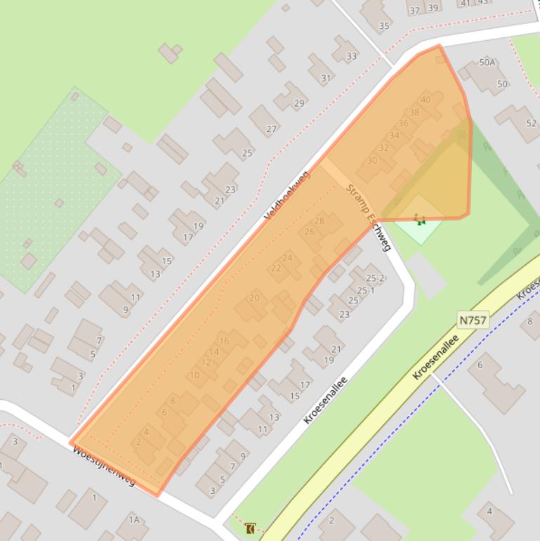 Kaart van postcodegebied 8026PL.