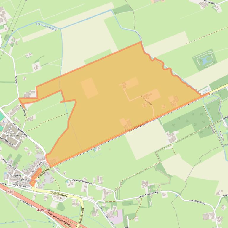 Kaart van postcodegebied 8026PM.