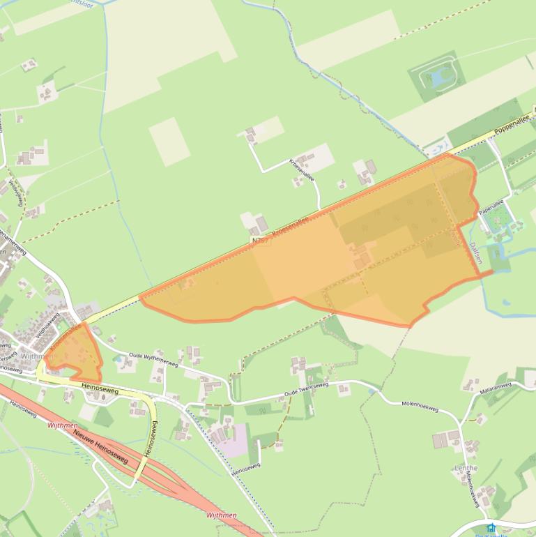 Kaart van postcodegebied 8026PN.