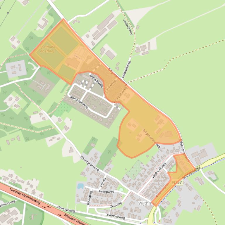 Kaart van postcodegebied 8026PS.