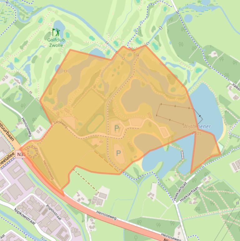 Kaart van postcodegebied 8026PZ.