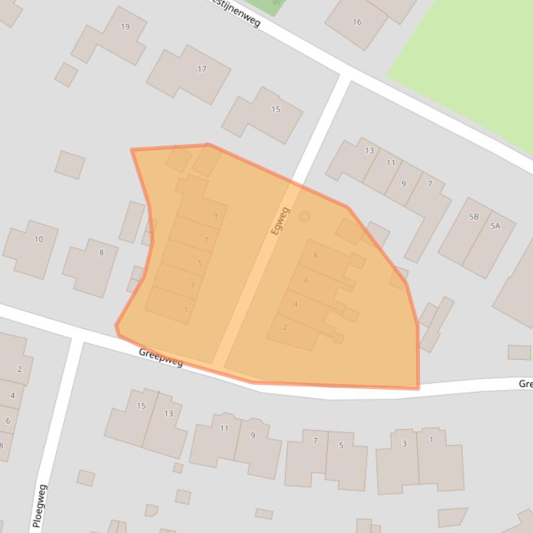 Kaart van postcodegebied 8026RM.