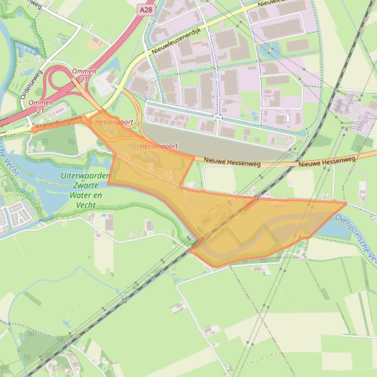 Kaart van postcodegebied 8028PA.