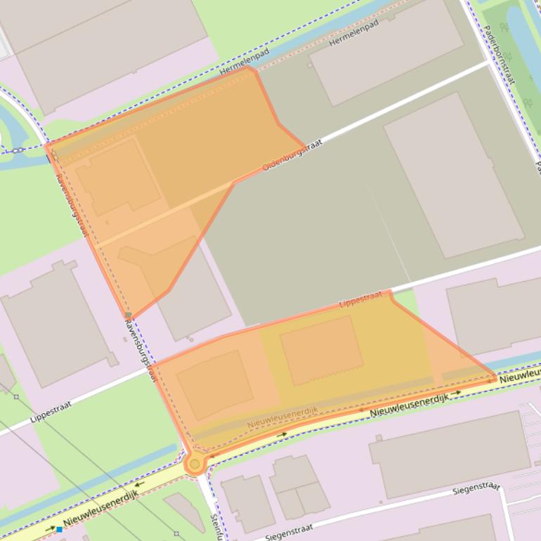 Kaart van postcodegebied 8028PZ.