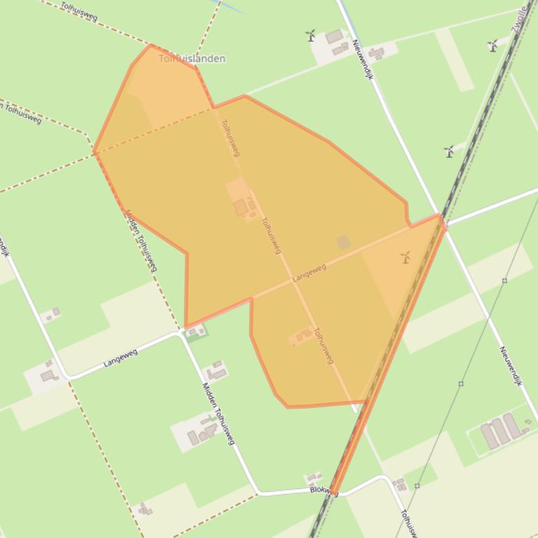 Kaart van postcodegebied 8028RK.