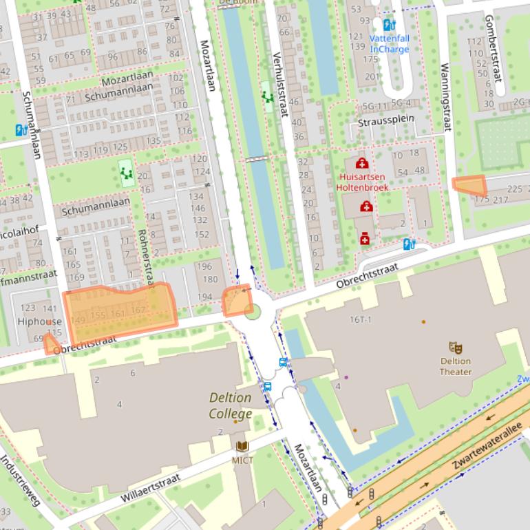 Kaart van postcodegebied 8031AN.