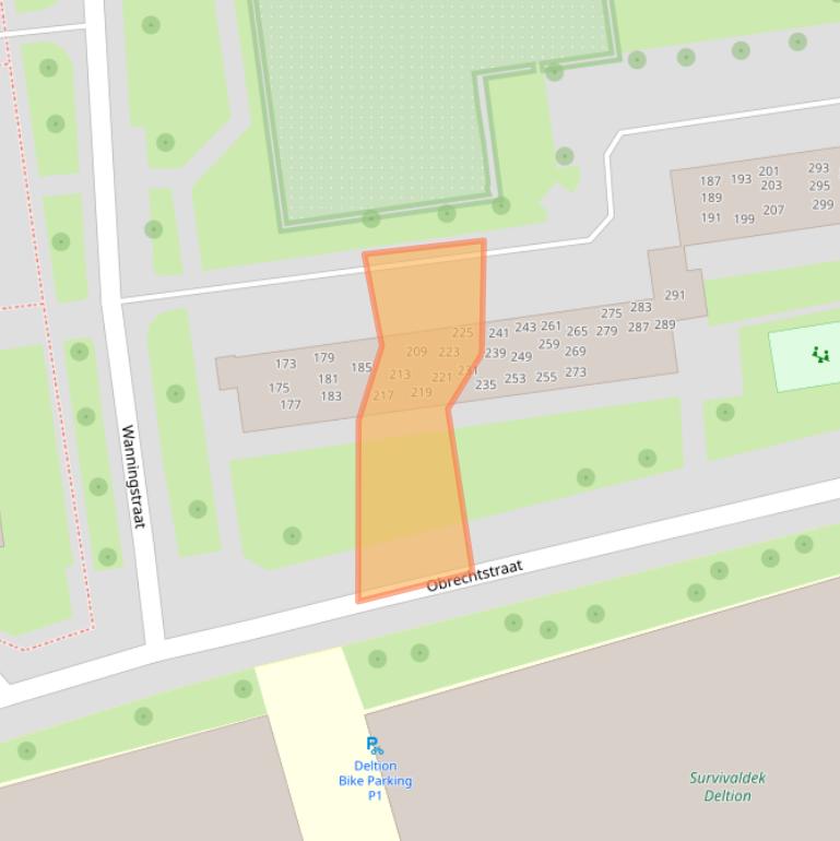 Kaart van postcodegebied 8031AR.