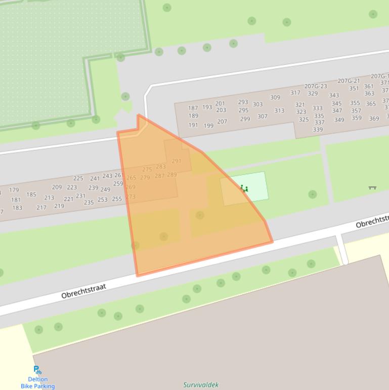 Kaart van postcodegebied 8031AT.