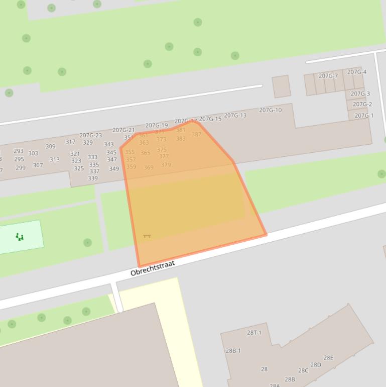 Kaart van postcodegebied 8031AX.