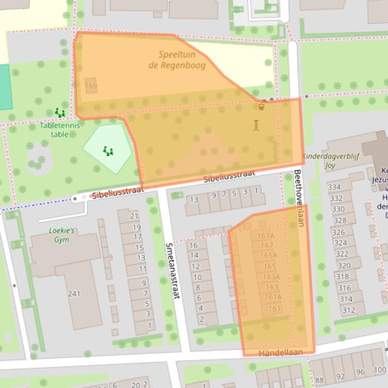 Kaart van postcodegebied 8031BG.