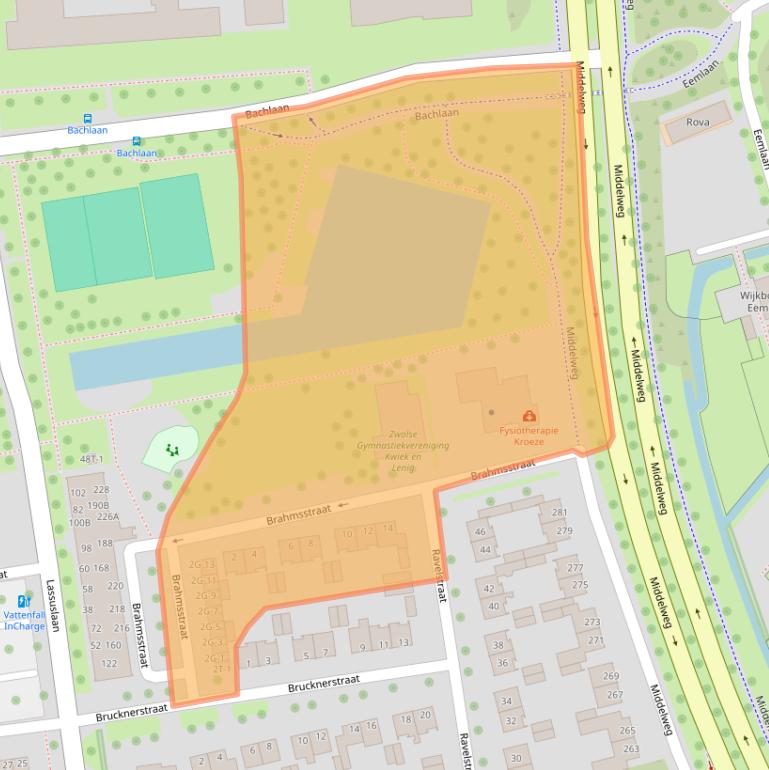 Kaart van postcodegebied 8031DB.