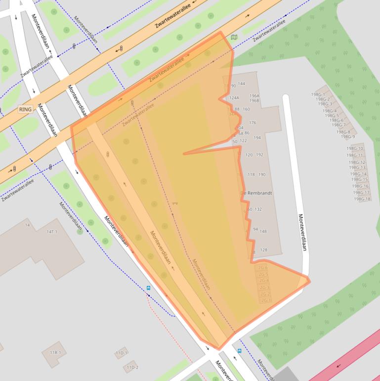 Kaart van postcodegebied 8031DP.