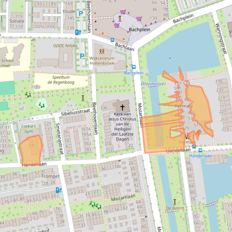 Kaart van postcodegebied 8031EM.