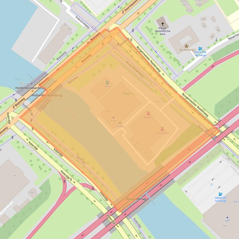Kaart van postcodegebied 8031ES.